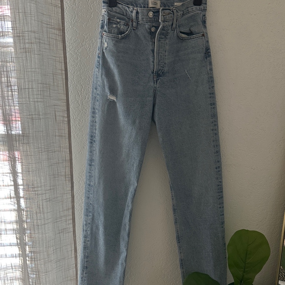 Citizens Of Humanity Light Blue Straight Leg Jeans